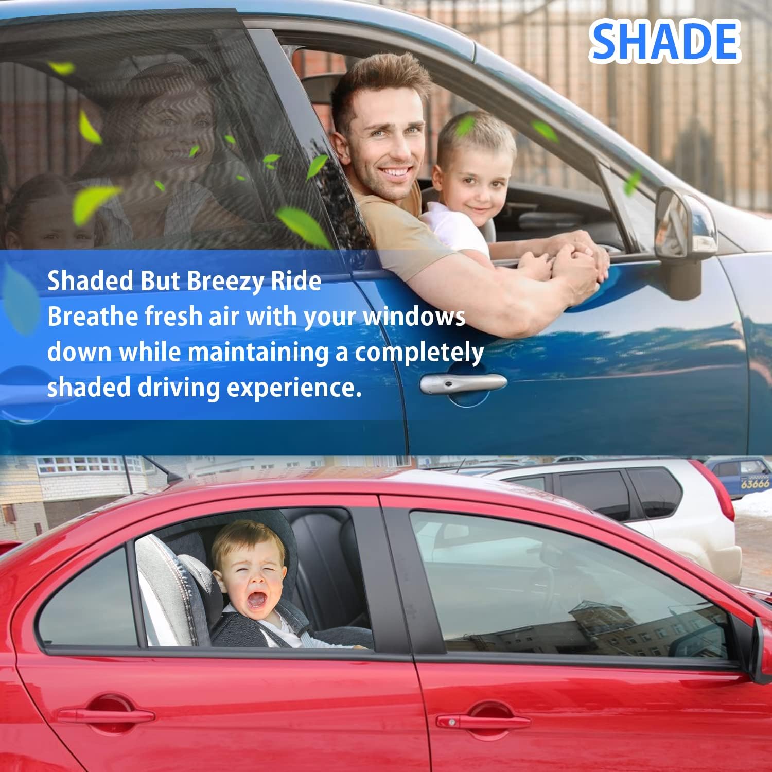 2 Pack Breathable Mesh Side Car Window Sun Shade - PEYOU Store